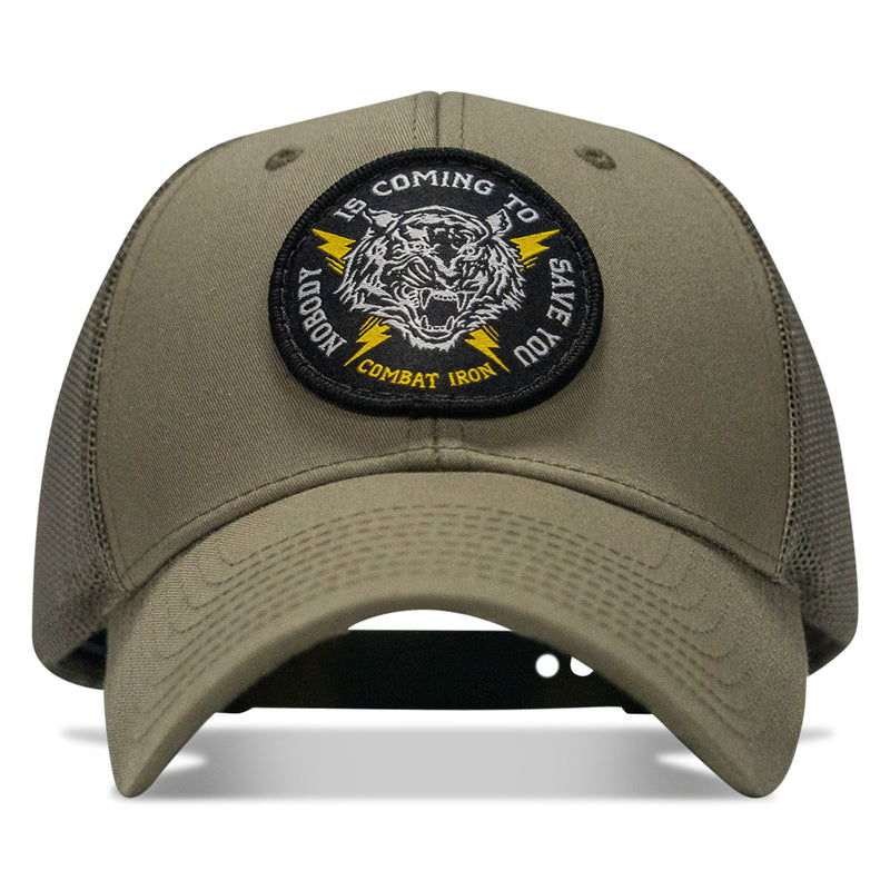 Load image into Gallery viewer, Nobody Is Coming To Save You Patch Snapback Hat
