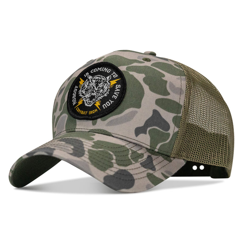 Load image into Gallery viewer, Nobody Is Coming To Save You Patch Snapback Hat
