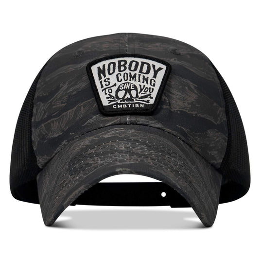 Nobody Is Coming To Save You Skull Patch RipStop Low Pro Operator Hat
