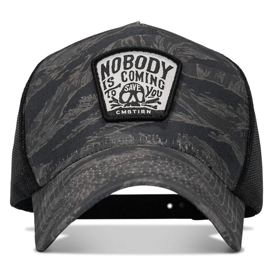 Nobody Is Coming To Save You Skull Patch Five Panel Breacher Snapback Hat