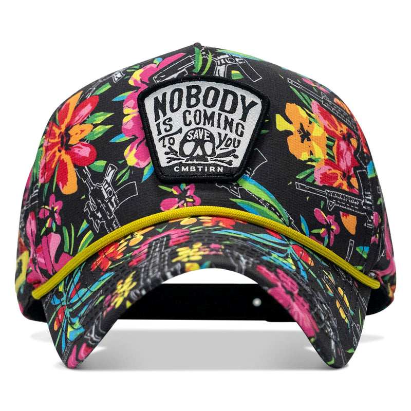 Load image into Gallery viewer, Nobody Is Coming To Save You Skull Patch Waterproof Weekender Snapback
