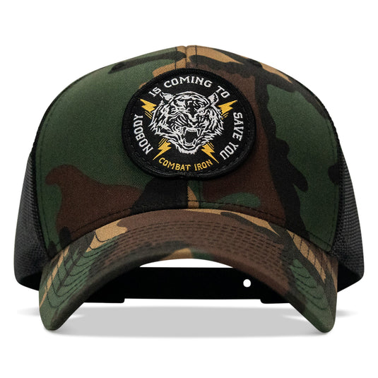 Nobody Is Coming To Save You Patch Snapback Hat
