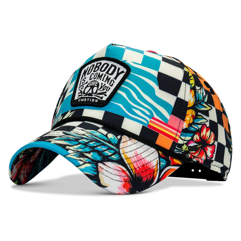 Load image into Gallery viewer, Nobody Is Coming To Save You Skull Patch Waterproof Weekender Snapback
