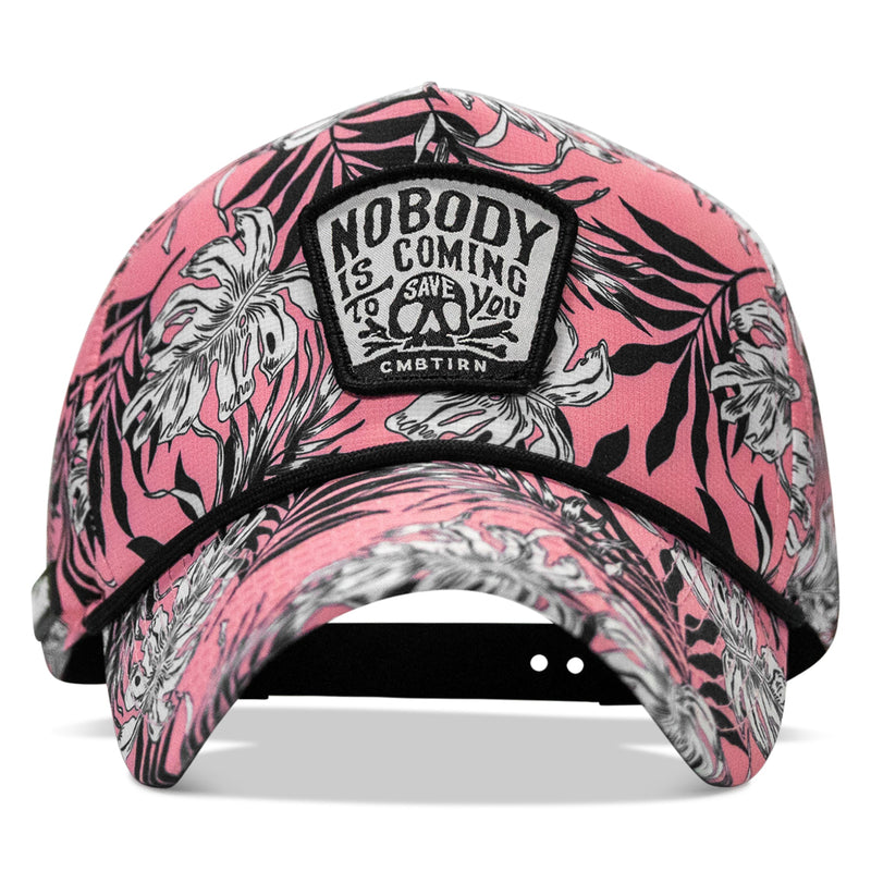 Load image into Gallery viewer, Nobody Is Coming To Save You Skull Patch Waterproof Weekender Snapback
