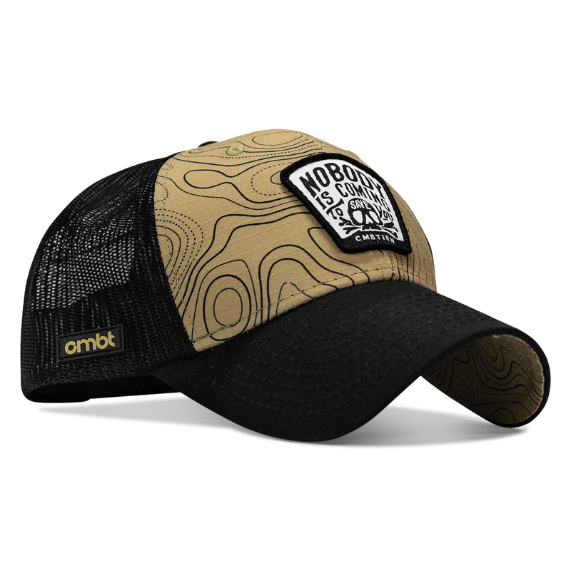 Load image into Gallery viewer, Nobody Is Coming To Save You Skull Patch Original Ripstop Snapback Hat
