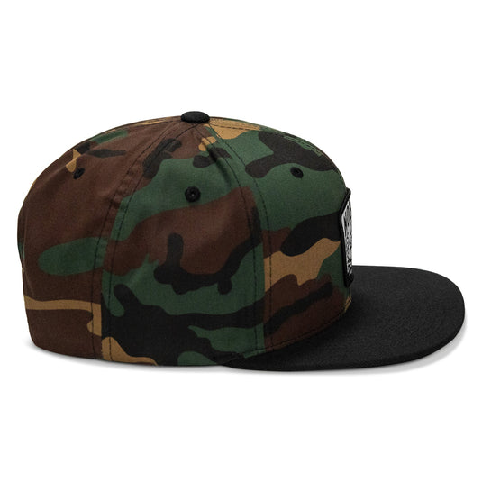 Nobody Is Coming To Save You Skull Patch Flatbill Snapback Hat