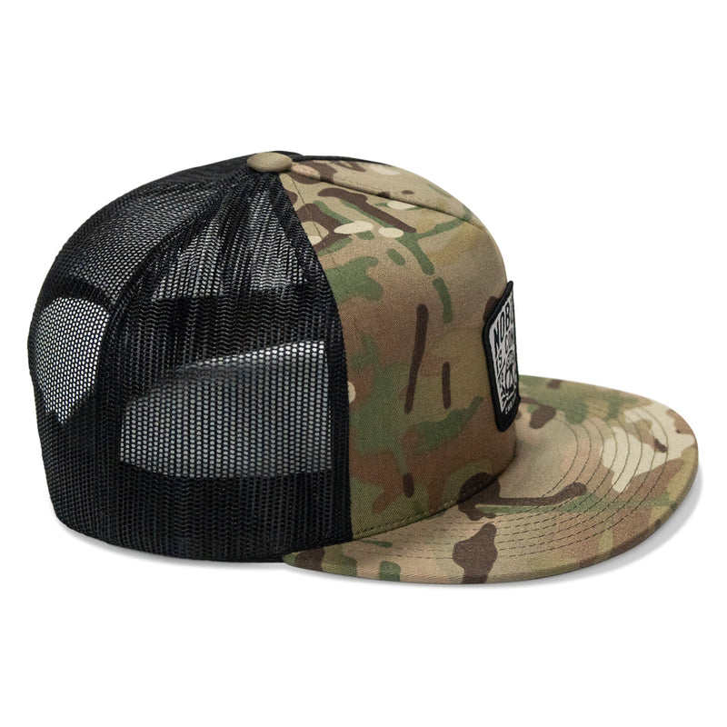Load image into Gallery viewer, Nobody Is Coming To Save You Skull Patch Flatbill Snapback Hat
