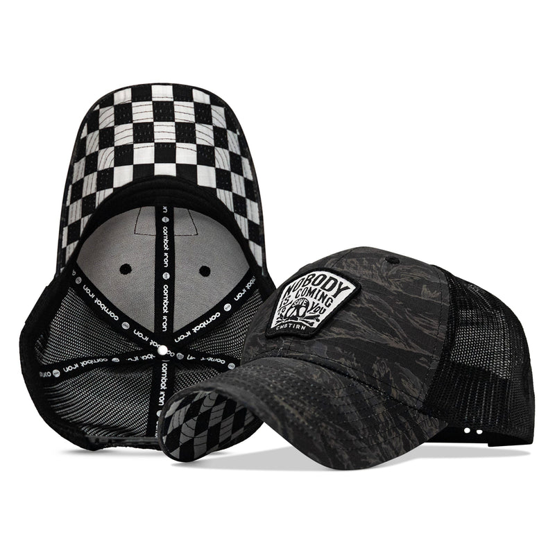 Load image into Gallery viewer, Nobody Is Coming To Save You Skull Patch Original Ripstop Snapback Hat
