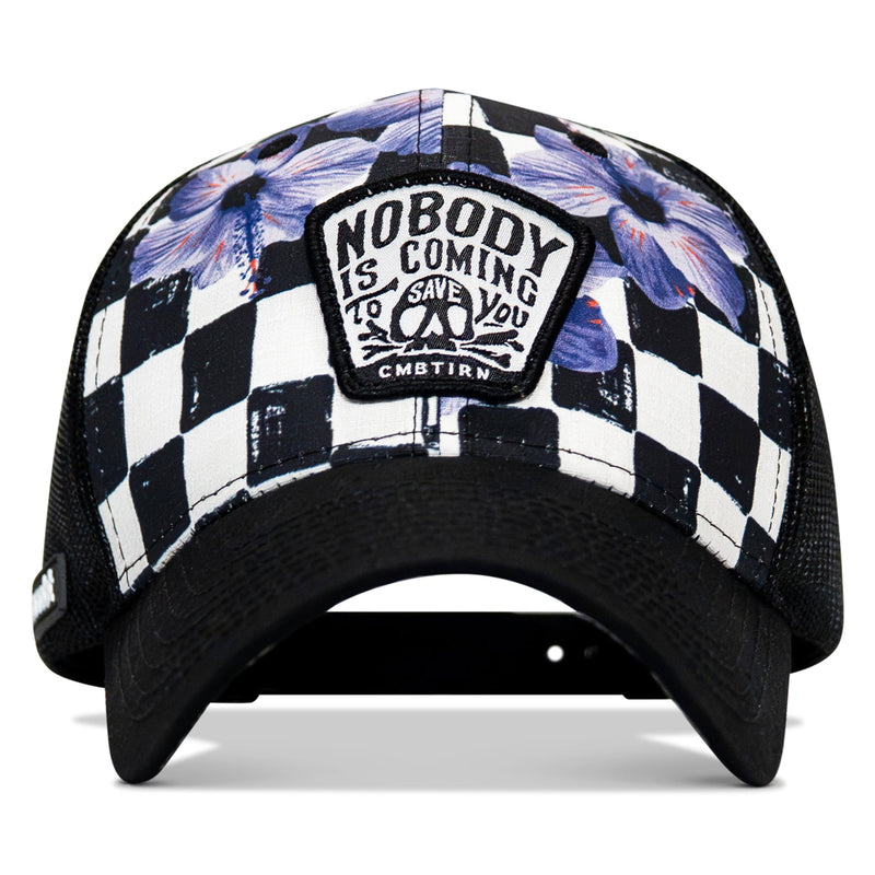 Load image into Gallery viewer, Nobody Is Coming To Save You Skull Patch Original Ripstop Snapback Hat

