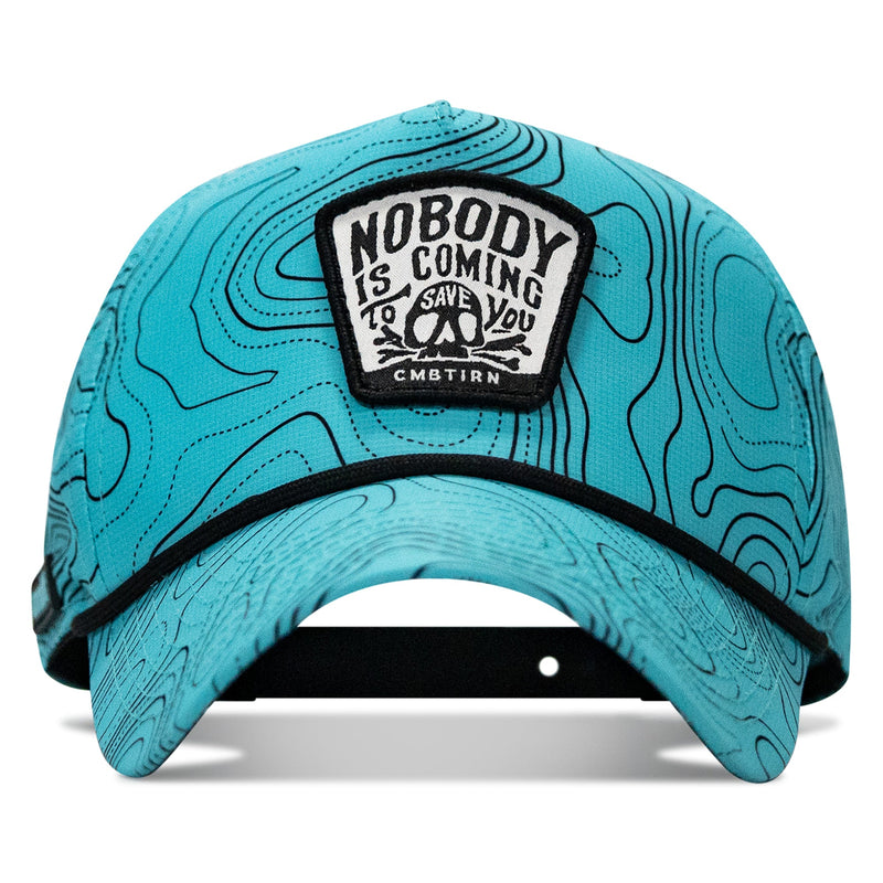 Load image into Gallery viewer, Nobody Is Coming To Save You Skull Patch Waterproof Weekender Snapback
