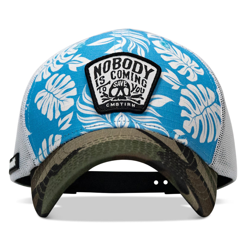 Load image into Gallery viewer, Nobody Is Coming To Save You Skull Patch Original Ripstop Snapback Hat
