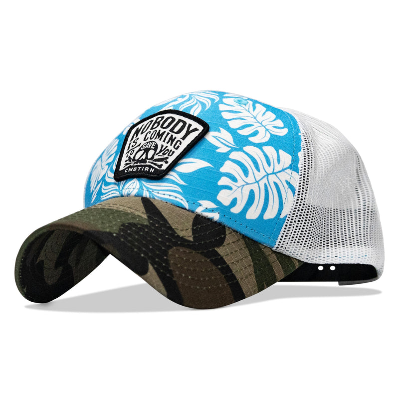 Load image into Gallery viewer, Nobody Is Coming To Save You Skull Patch Original Ripstop Snapback Hat

