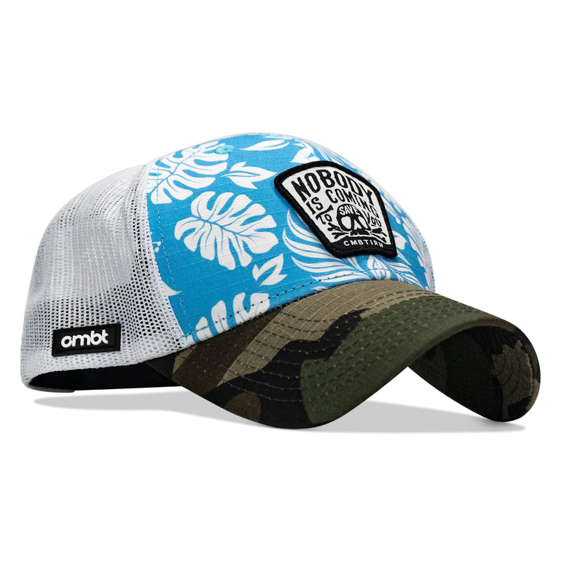 Load image into Gallery viewer, Nobody Is Coming To Save You Skull Patch Original Ripstop Snapback Hat
