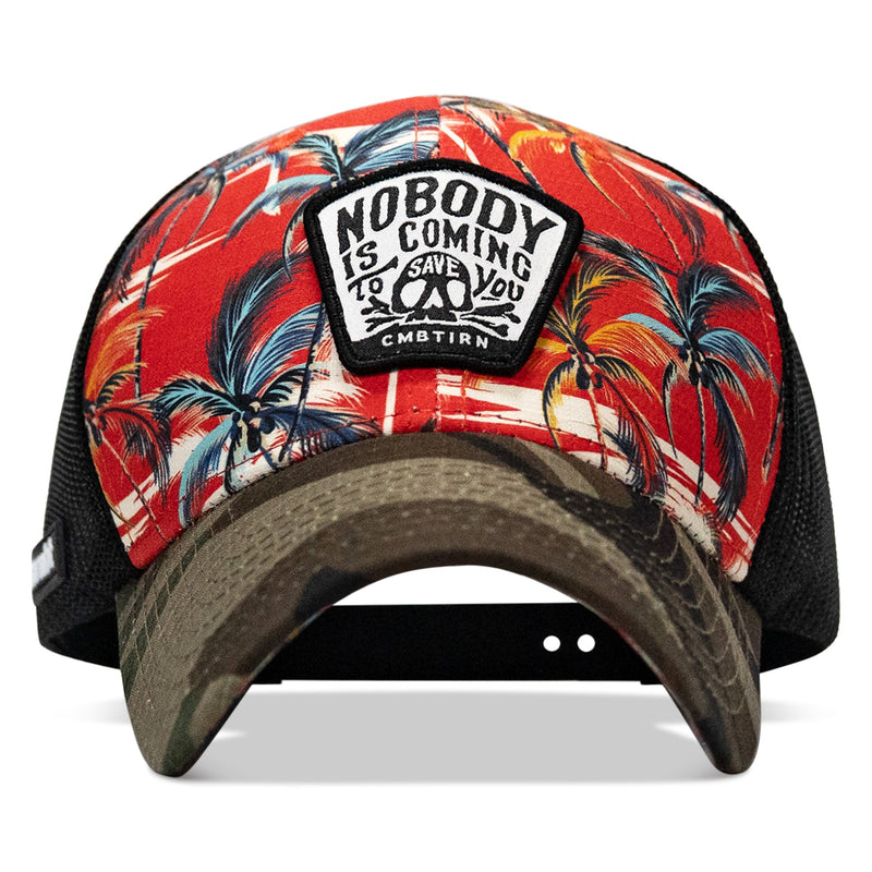 Load image into Gallery viewer, Nobody Is Coming To Save You Skull Patch Original Ripstop Snapback Hat
