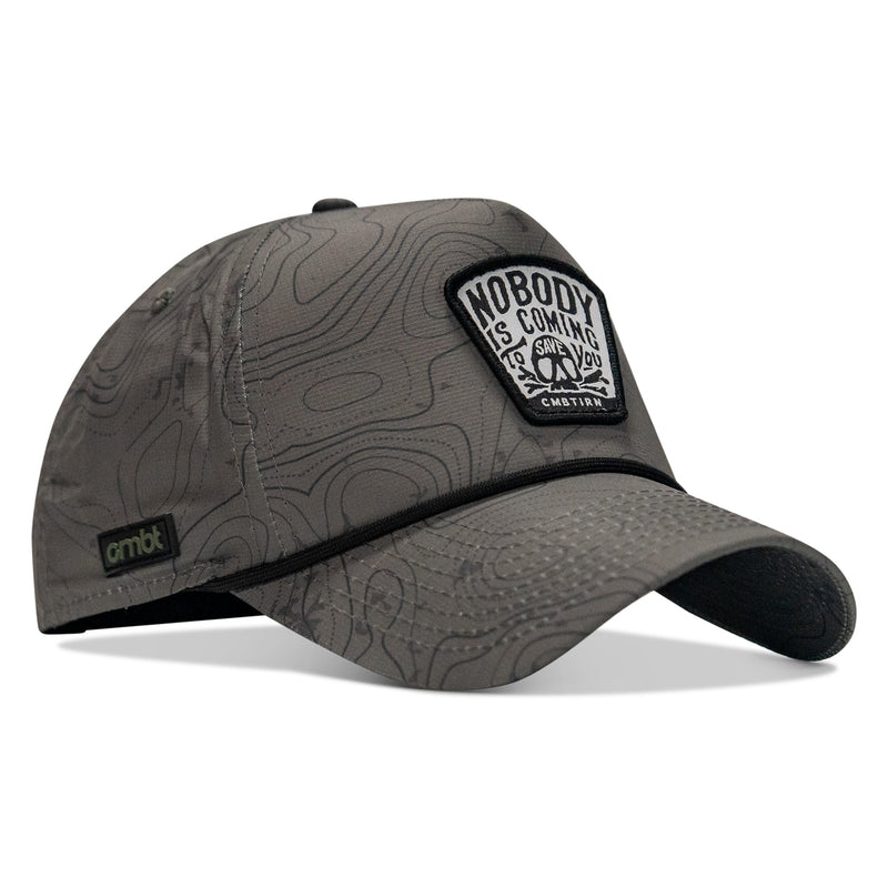 Load image into Gallery viewer, Nobody Is Coming To Save You Skull Patch Waterproof Weekender Snapback
