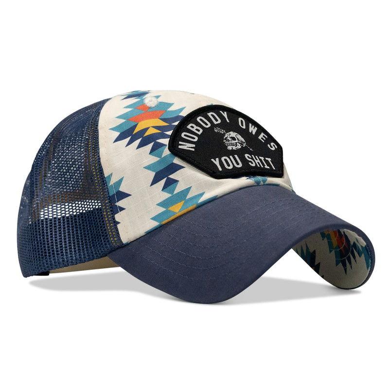 Load image into Gallery viewer, Nobody Owes You Shit Arched Patch Tactical Ripstop Mesh Snapback Hat
