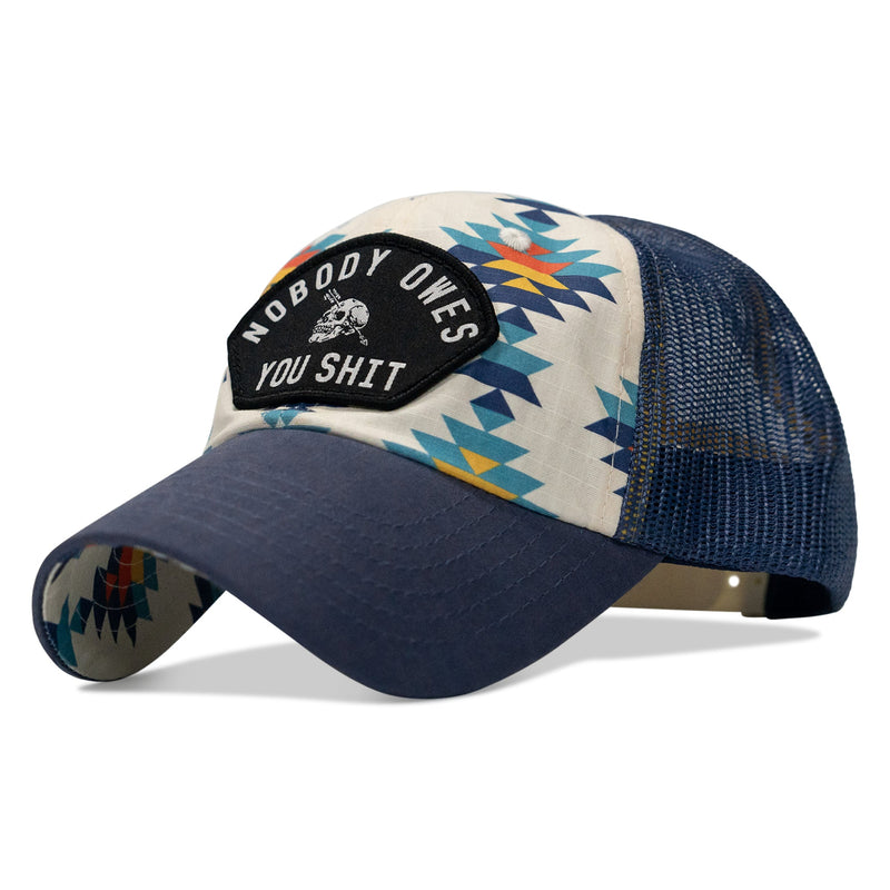 Load image into Gallery viewer, Nobody Owes You Shit Arched Patch Tactical Ripstop Mesh Snapback Hat
