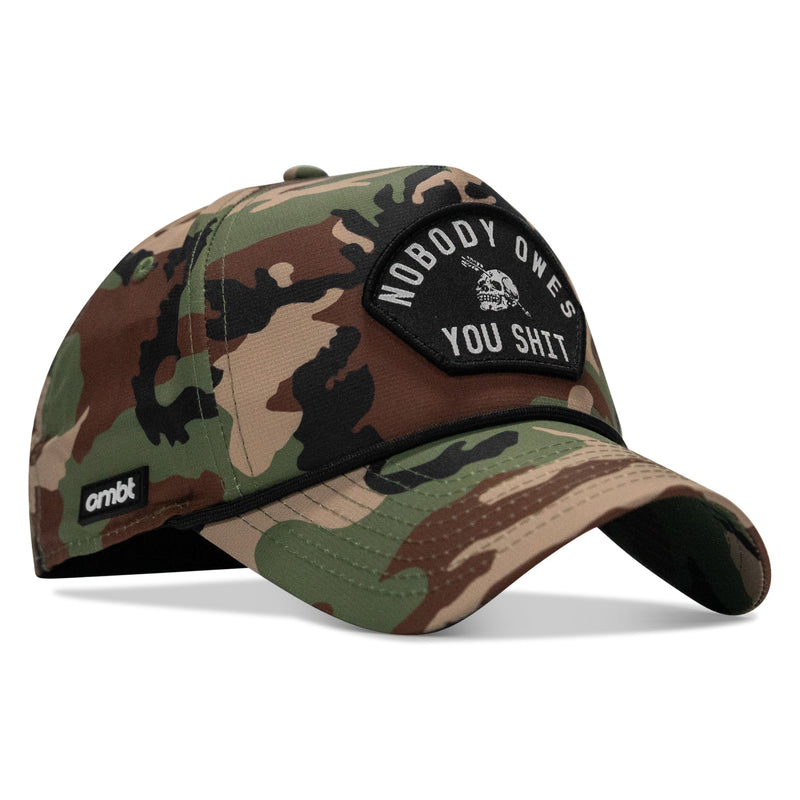 Load image into Gallery viewer, Nobody Owes You Shit Arched Patch Waterproof Weekender Snapback
