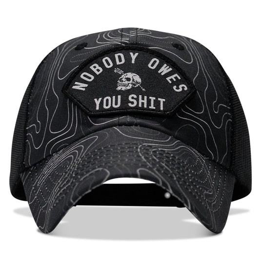 Nobody Owes You Shit Arched Patch Tactical Ripstop Mesh Snapback Hat