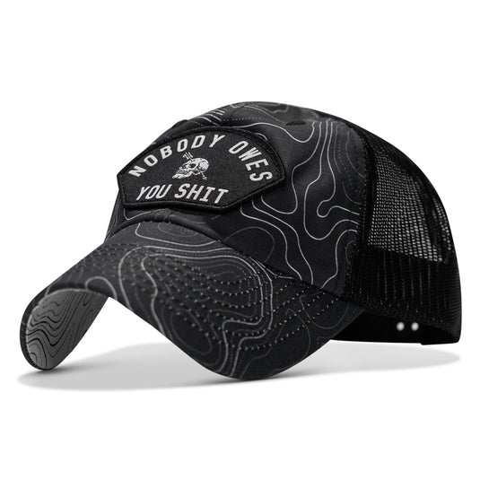 Nobody Owes You Shit Arched Patch Tactical Ripstop Mesh Snapback Hat