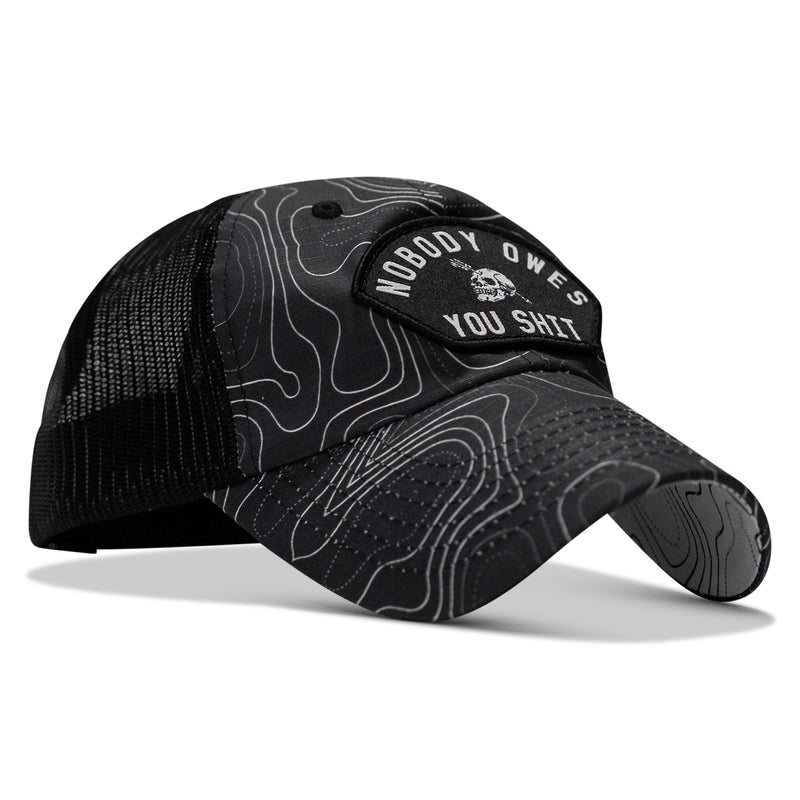 Load image into Gallery viewer, Nobody Owes You Shit Arched Patch Tactical Ripstop Mesh Snapback Hat
