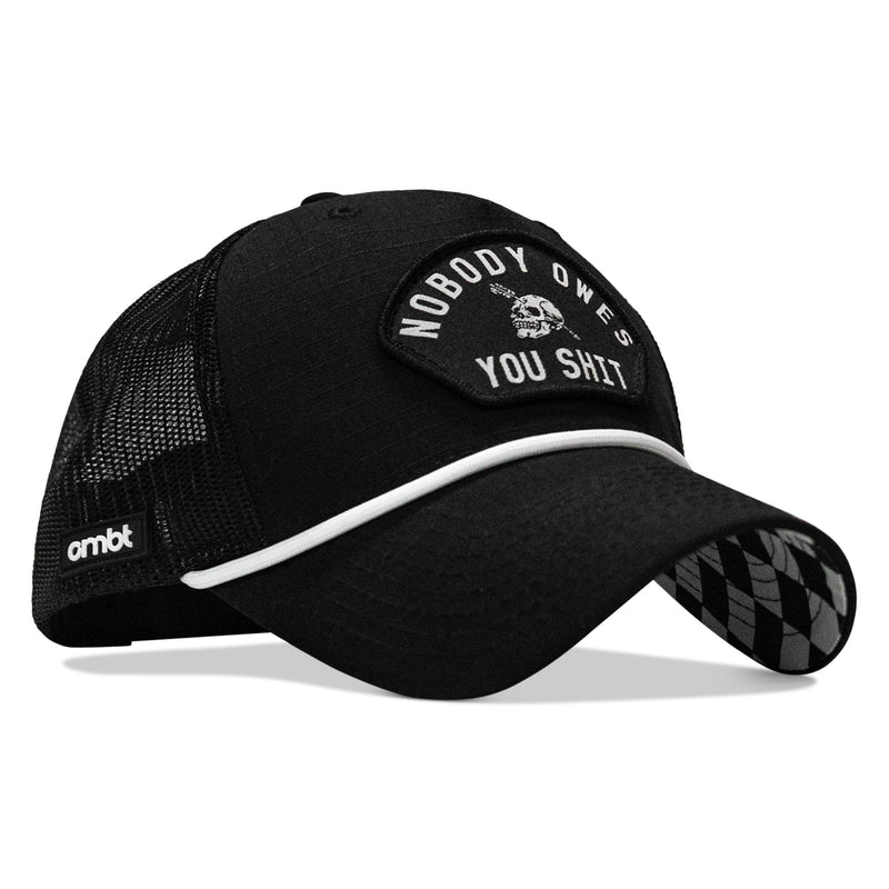 Load image into Gallery viewer, Nobody Owes You Shit Patch Rope Snapback Hat
