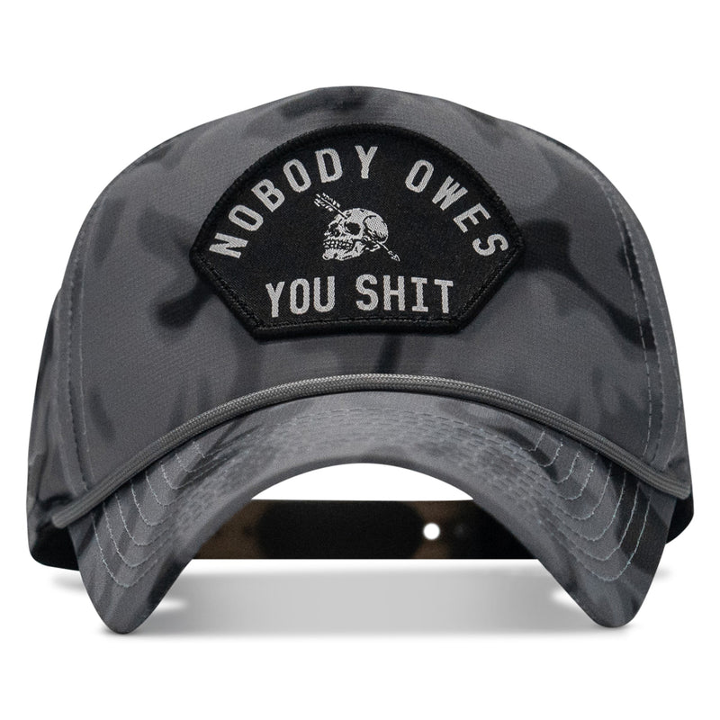 Load image into Gallery viewer, Nobody Owes You Shit Arched Patch Waterproof Weekender Snapback
