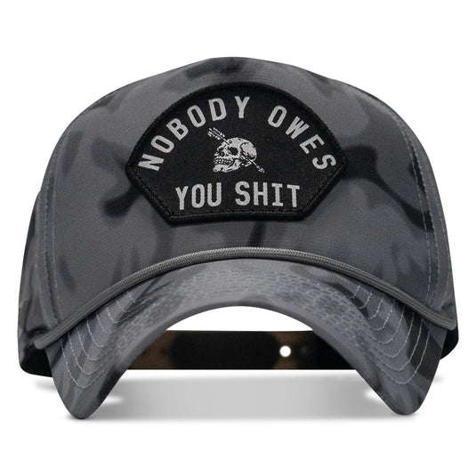 Nobody Owes You Shit Arched Patch Waterproof Weekender Snapback
