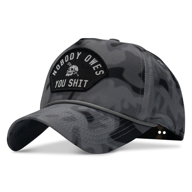 Load image into Gallery viewer, Nobody Owes You Shit Arched Patch Waterproof Weekender Snapback
