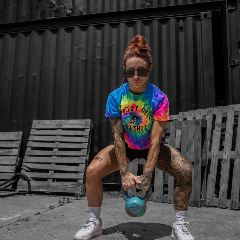 Load image into Gallery viewer, Nobody Owes You Shit Skull Women's Crop Heavyweight Tee
