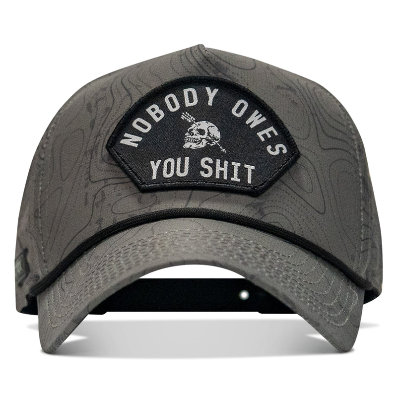 Load image into Gallery viewer, Nobody Owes You Shit Arched Patch Waterproof Weekender Snapback
