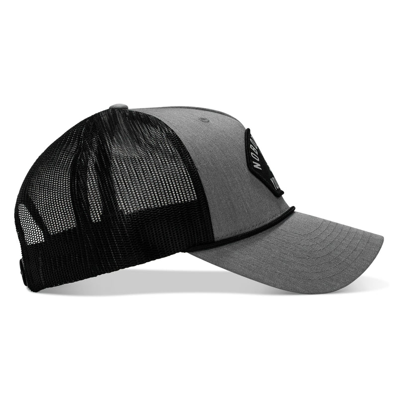 Load image into Gallery viewer, Nobody Owes You Shit Skull Arched Patch Rope Snapback
