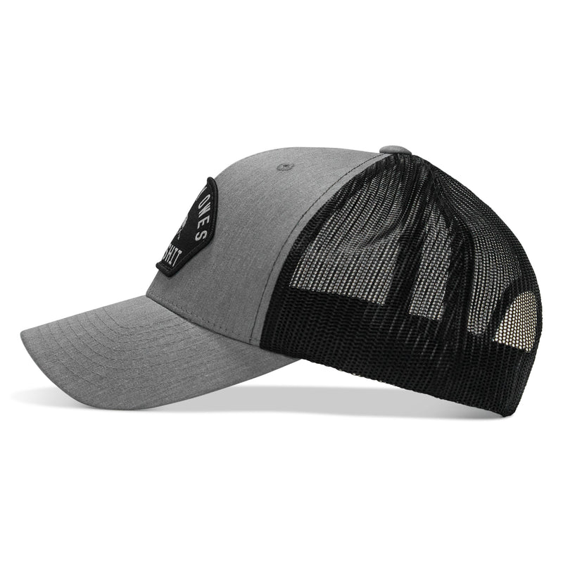 Load image into Gallery viewer, Nobody Owes You Shit Arched Skull Patch Snapback

