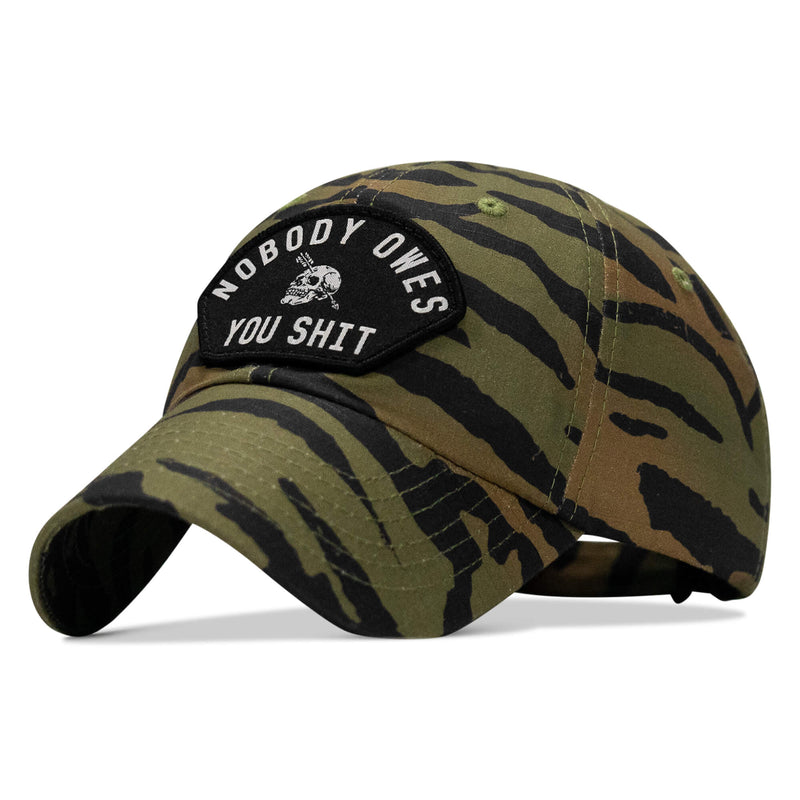 Load image into Gallery viewer, Nobody Owes You Shit Arched Patch Tactical Ripstop Mesh Snapback Hat
