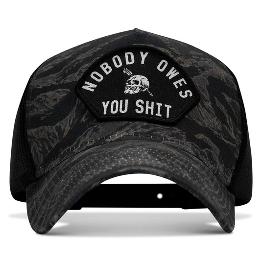 Nobody Owes You Shit Patch Five Panel Breacher Snapback Hat