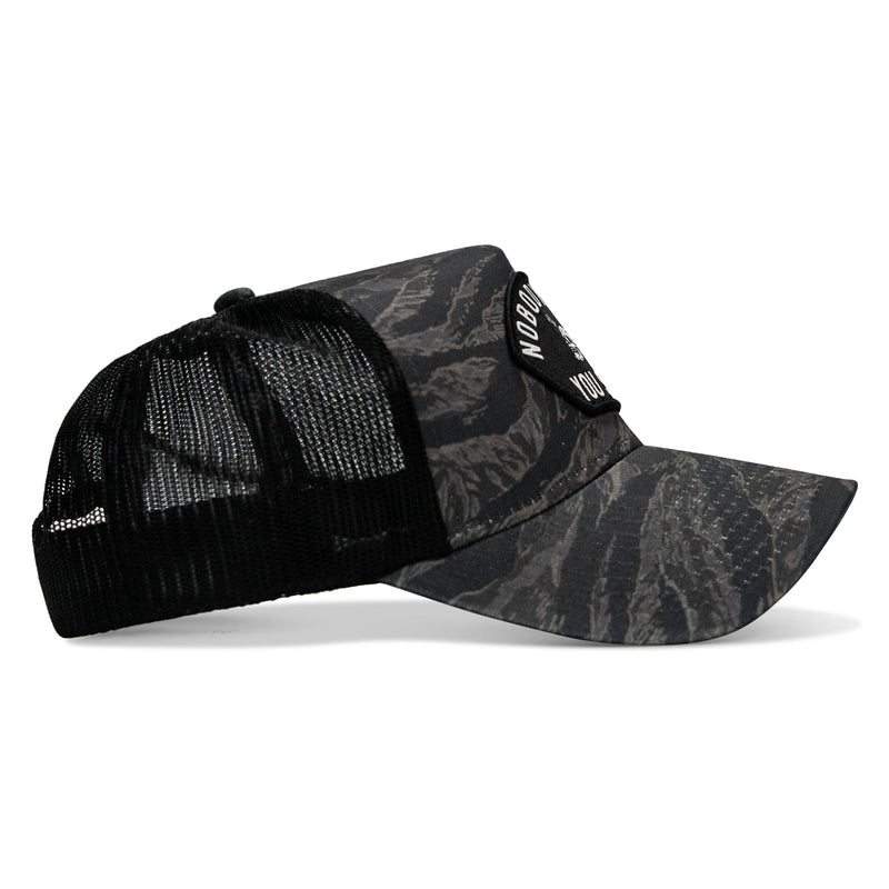 Load image into Gallery viewer, Nobody Owes You Shit Patch Five Panel Breacher Snapback Hat
