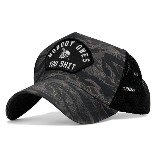 Nobody Owes You Shit Patch Five Panel Breacher Snapback Hat