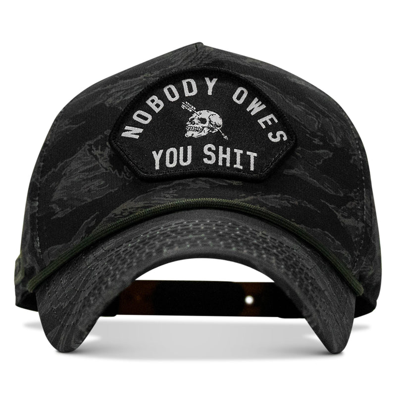 Load image into Gallery viewer, Nobody Owes You Shit Arched Patch Waterproof Weekender Snapback
