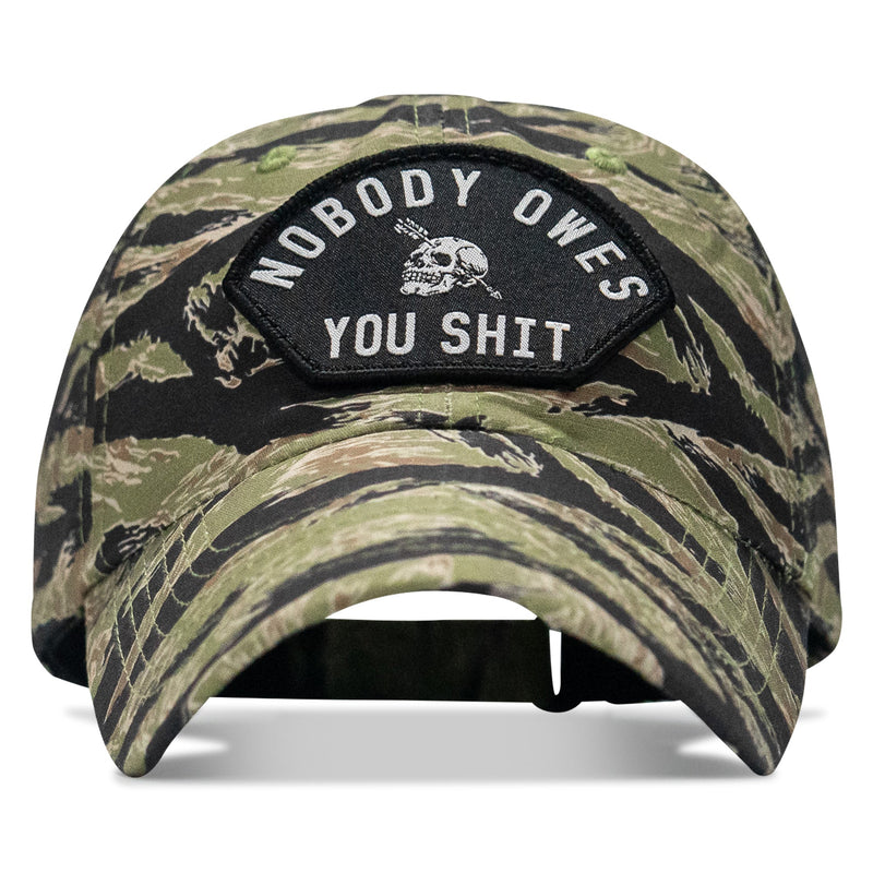 Load image into Gallery viewer, Nobody Owes You Shit Arched Patch Tactical Ripstop Mesh Snapback Hat
