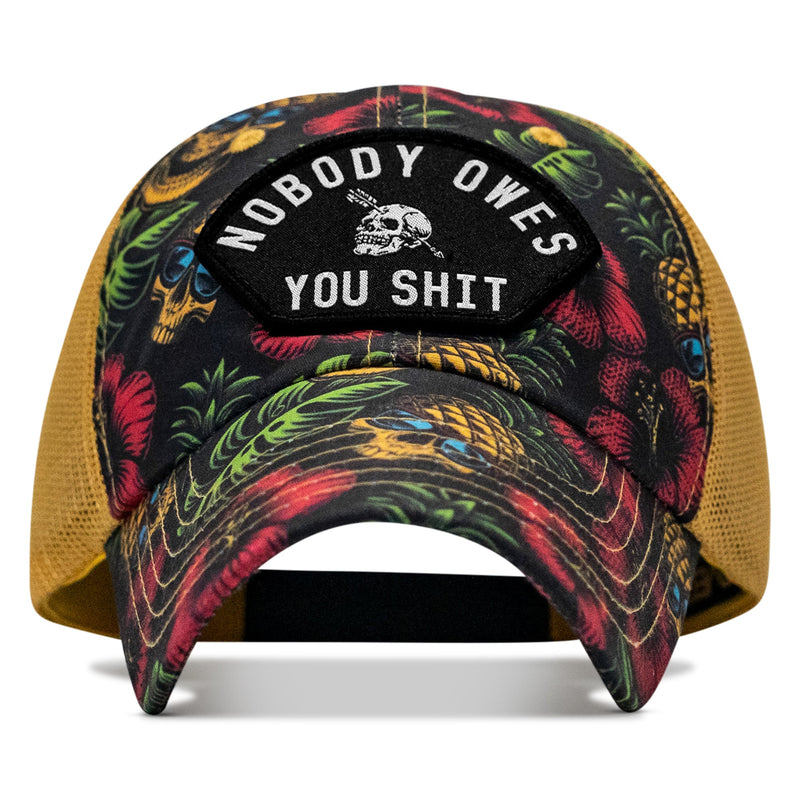 Load image into Gallery viewer, Nobody Owes You Shit Arched Patch Tactical Ripstop Mesh Snapback Hat
