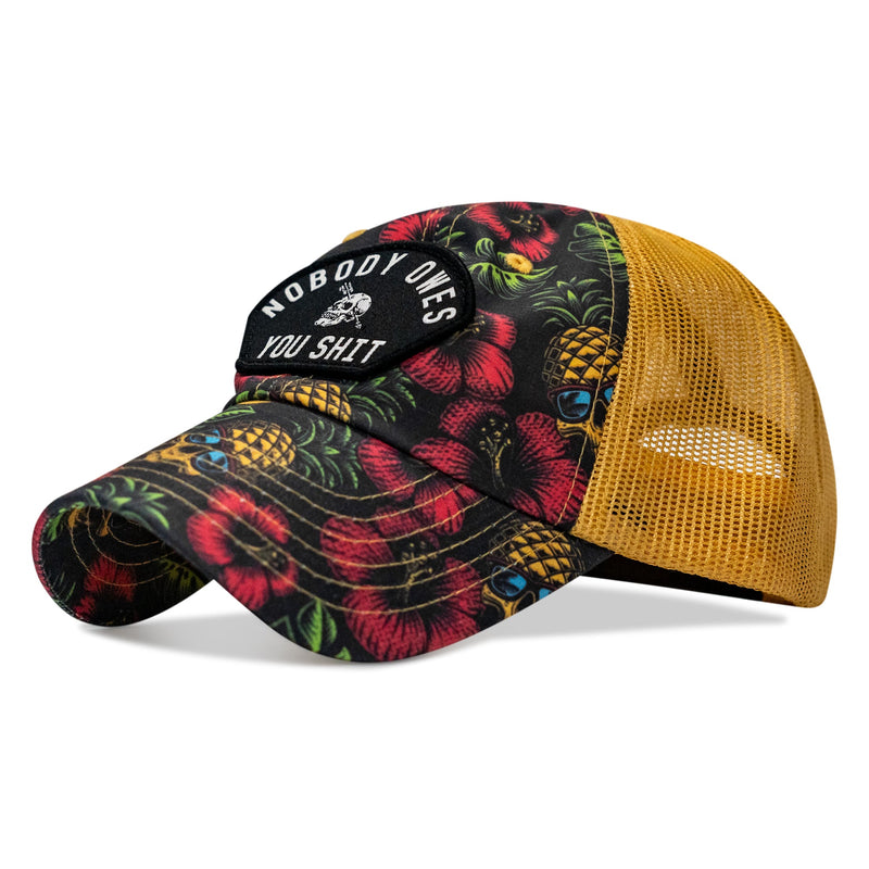 Load image into Gallery viewer, Nobody Owes You Shit Arched Patch Tactical Ripstop Mesh Snapback Hat
