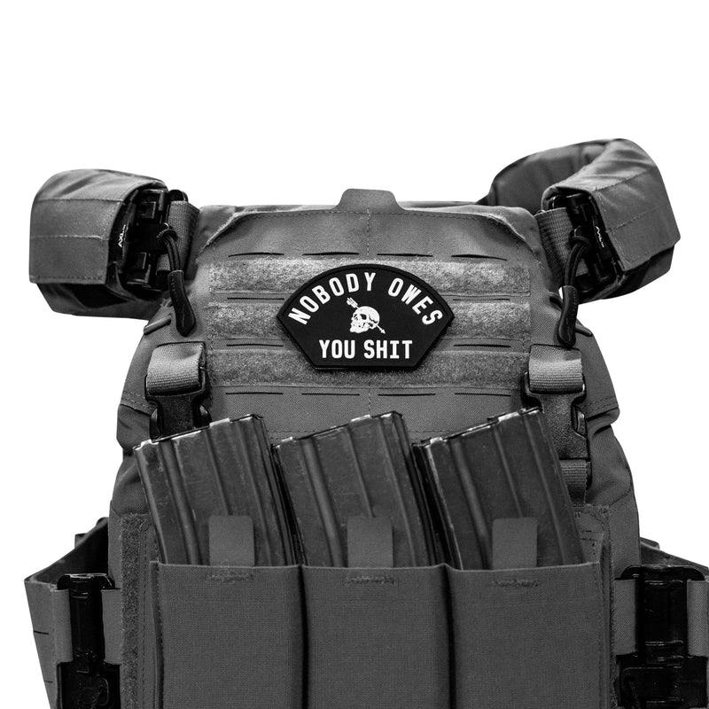 Load image into Gallery viewer, Nobody Owes You Shit Arched PVC Patch
