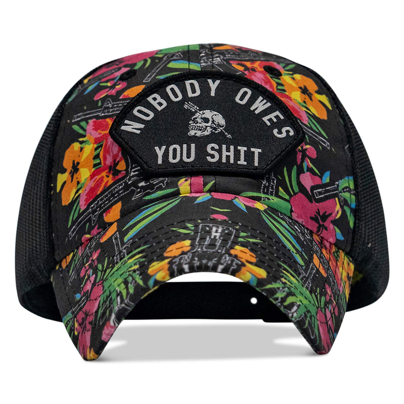 Load image into Gallery viewer, Nobody Owes You Shit Arched Patch Tactical Ripstop Mesh Snapback Hat
