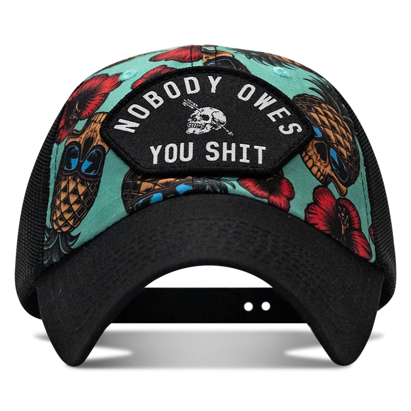 Load image into Gallery viewer, Nobody Owes You Shit Arched Patch Tactical Ripstop Mesh Snapback Hat
