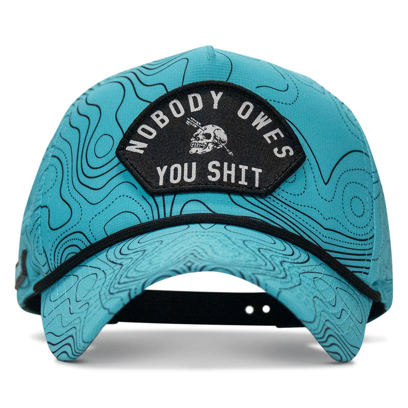 Load image into Gallery viewer, Nobody Owes You Shit Arched Patch Waterproof Weekender Snapback
