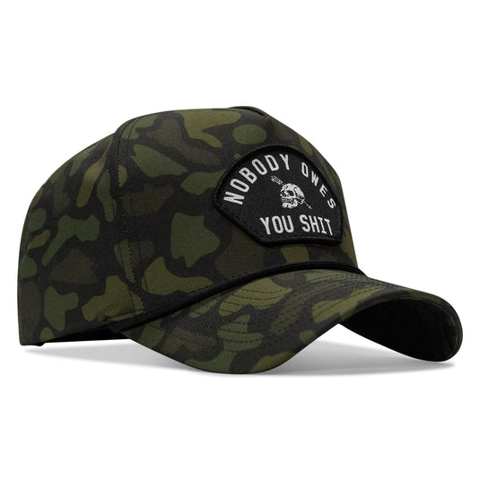 Nobody Owes You Shit Arched Patch 5 Pannel Rope Snapback