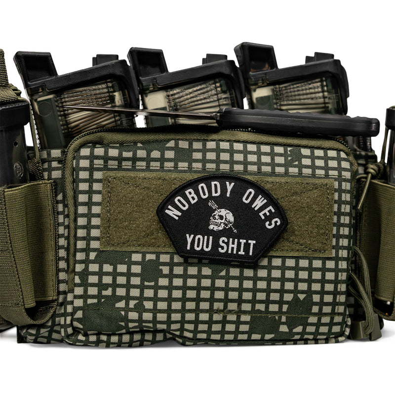 Load image into Gallery viewer, Nobody Owes You Shit Arched Velcro Patch
