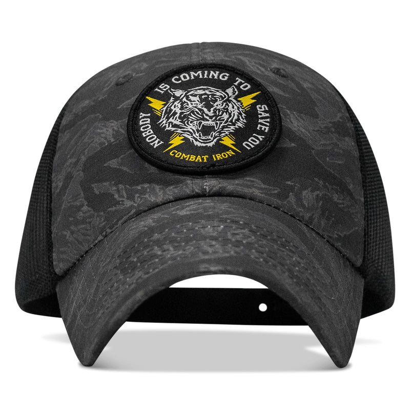 Load image into Gallery viewer, Nobody is Coming To Save You Patch Tactical Ripstop Mesh Snapback Hat
