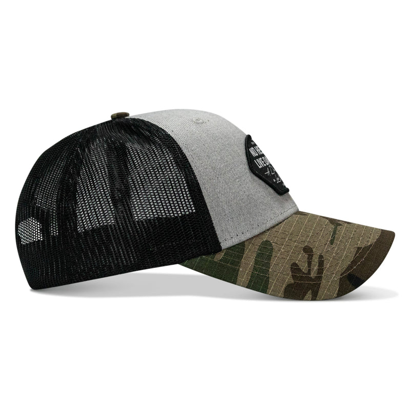 Load image into Gallery viewer, No Hesitation. Live Dangerous Patch Original Ripstop Snapback Hat
