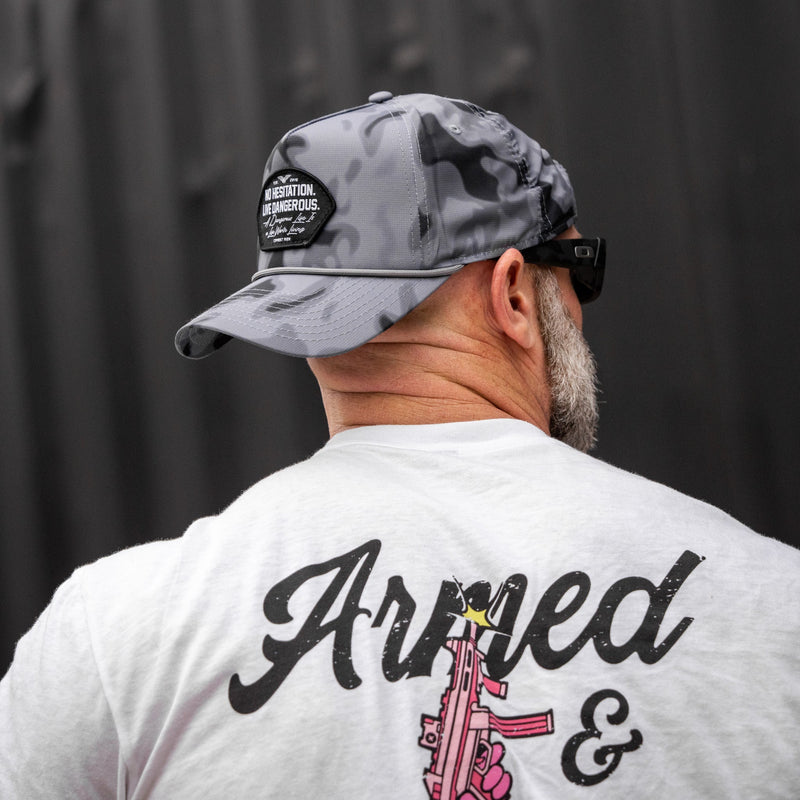 Load image into Gallery viewer, No Hesitation. Live Dangerous Patch Weekender Snapback
